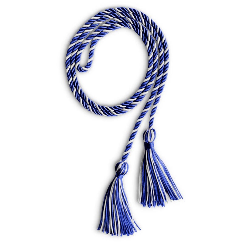Endea Graduation Single Honor Cord Two-Color (Royal Blue/White) - Image 5